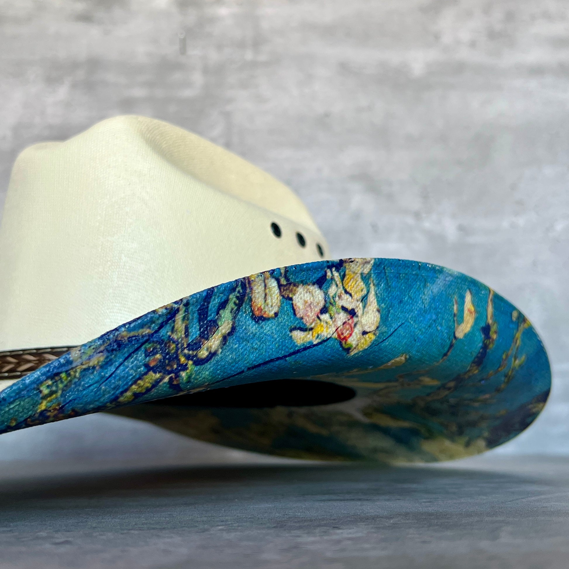 Van Gogh Almond Blossom Stiff Canvas Cowboy Hat