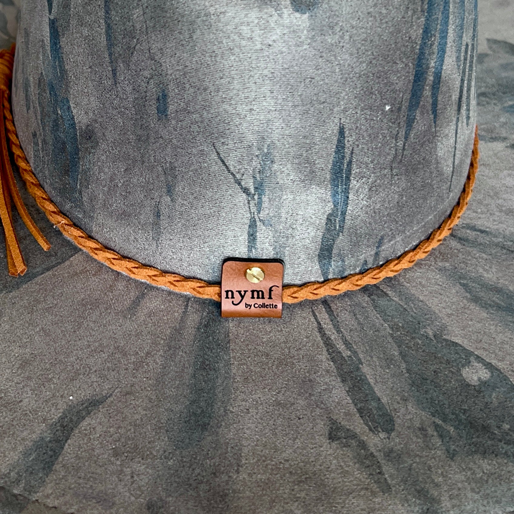 Gray Roses Suede Rancher Hat