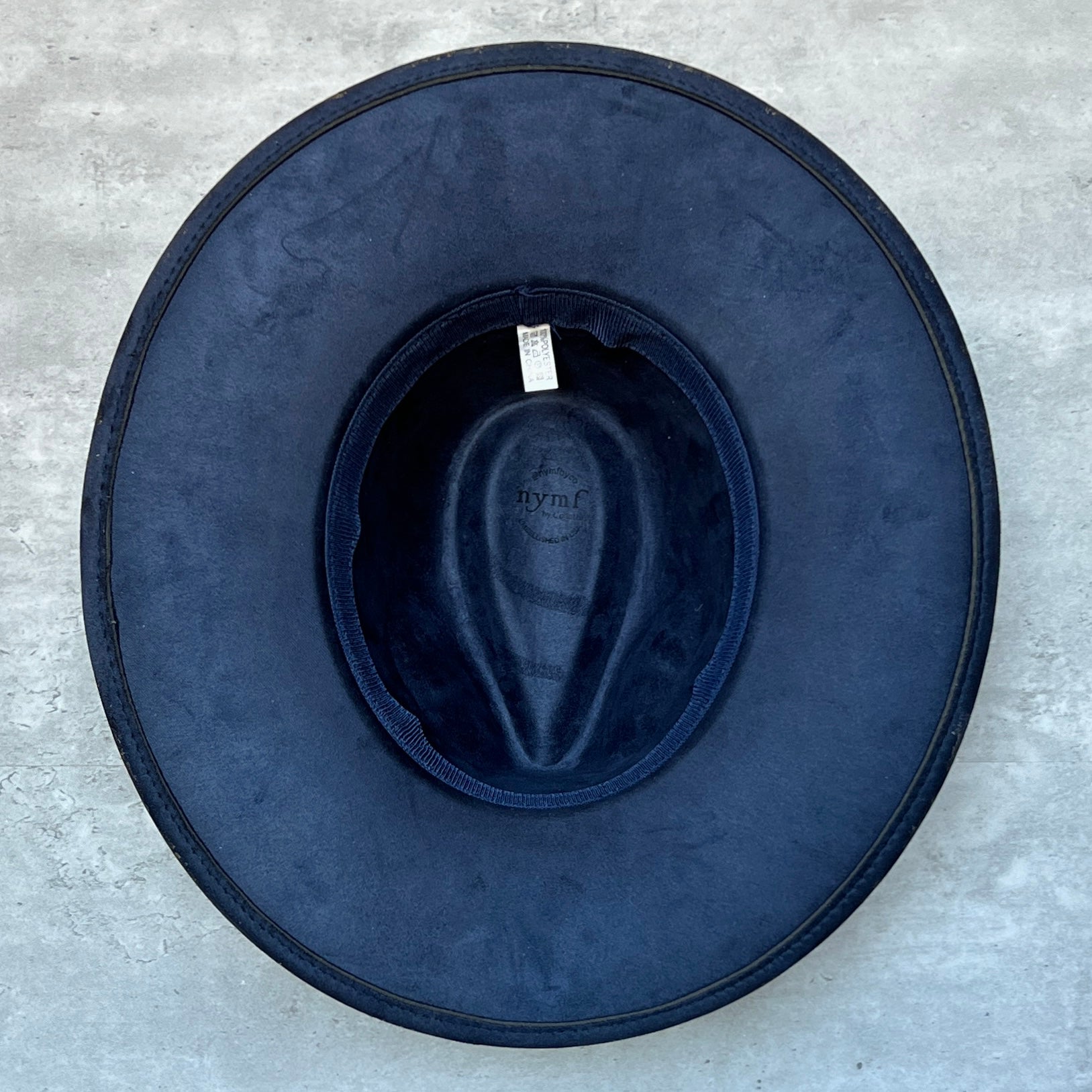 Gold Marbled Wide Brim Suede Rancher Hat