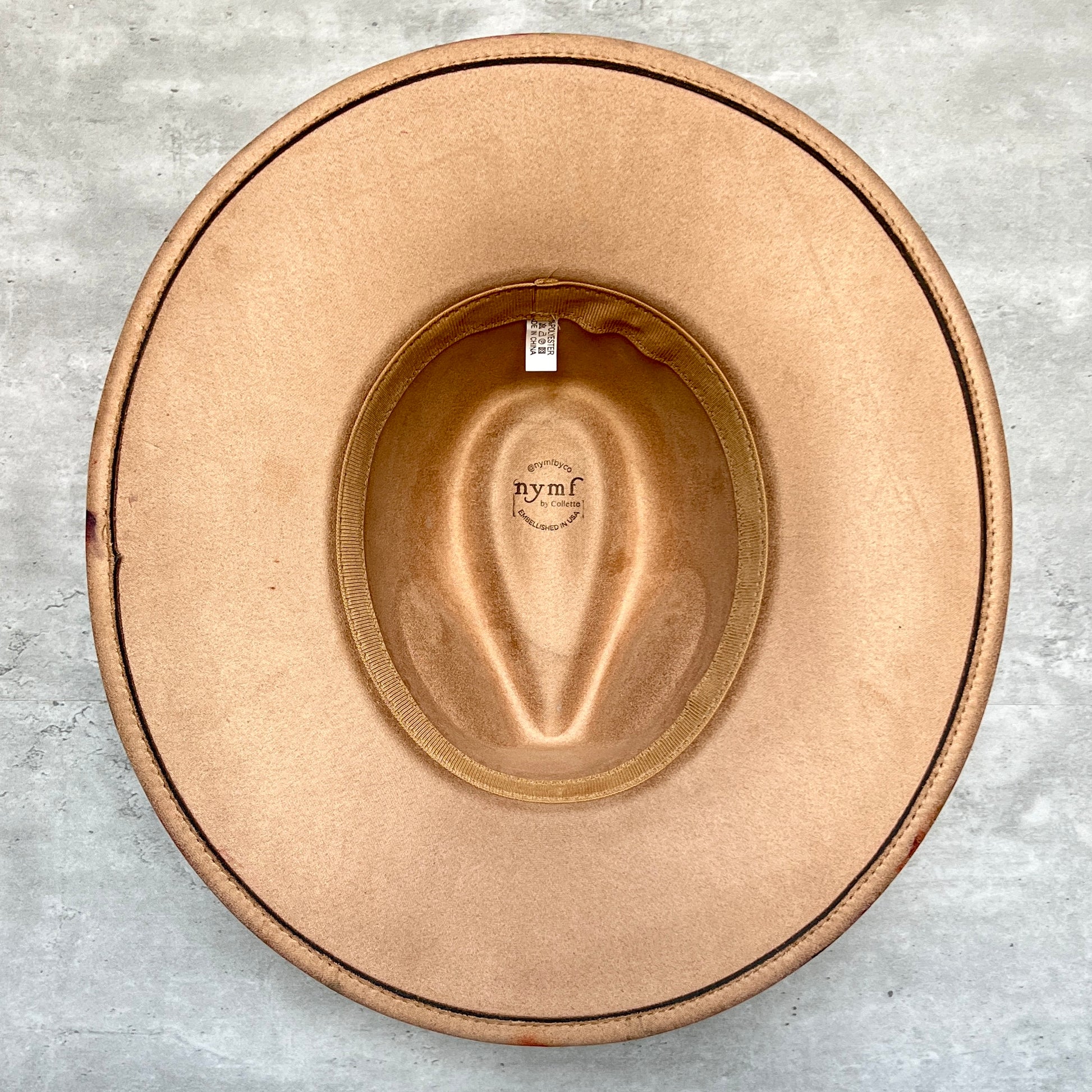 Red Roses Suede Rancher Hat