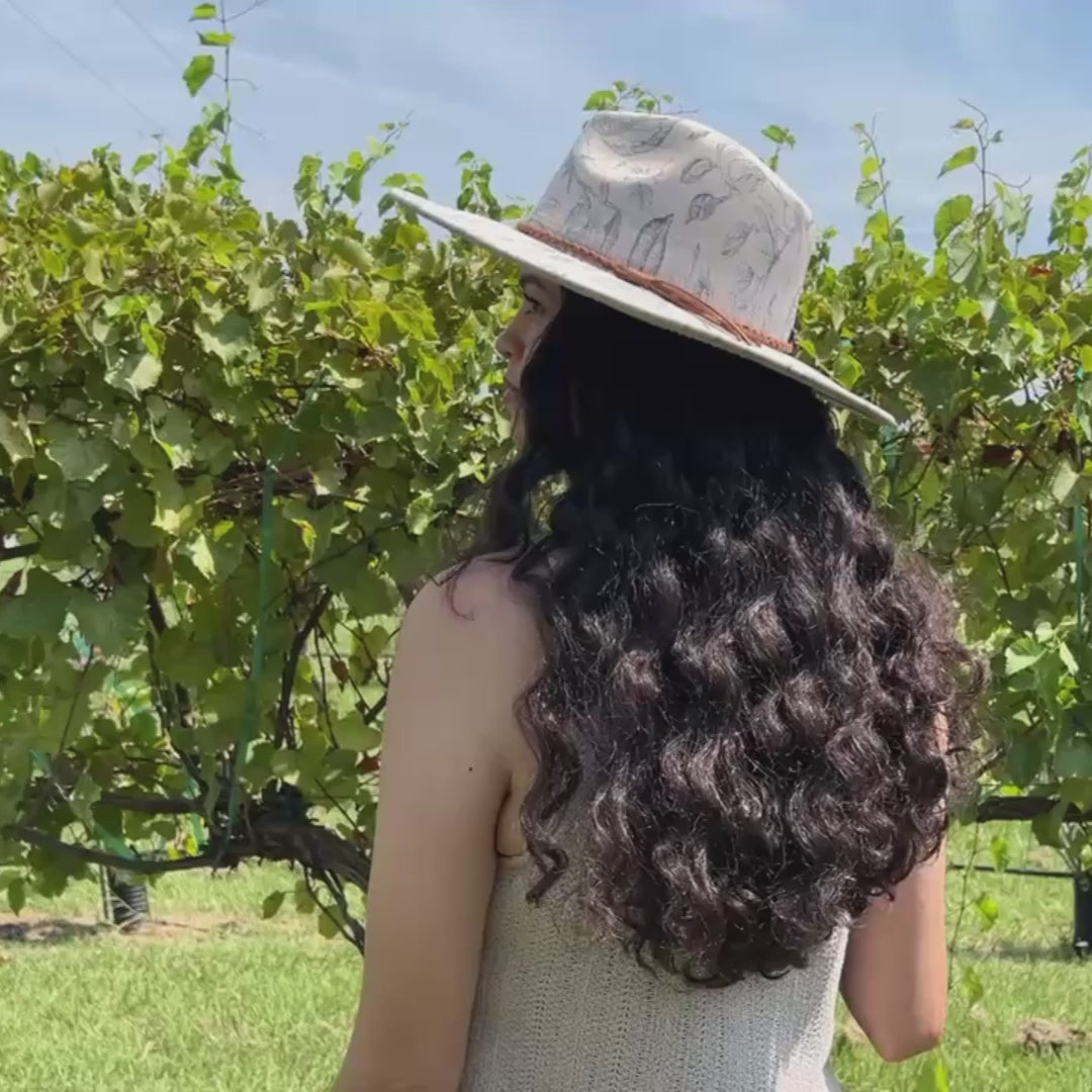 Blue Chinoiserie Rancher Hat