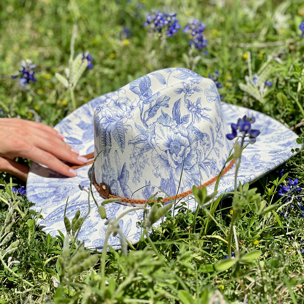 Blue Western Hats