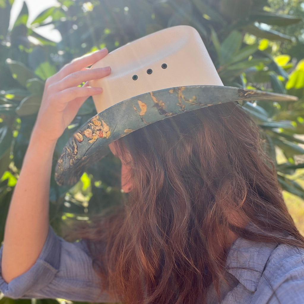 Van Gogh Almond Blossom Stiff Canvas Cowboy Hat