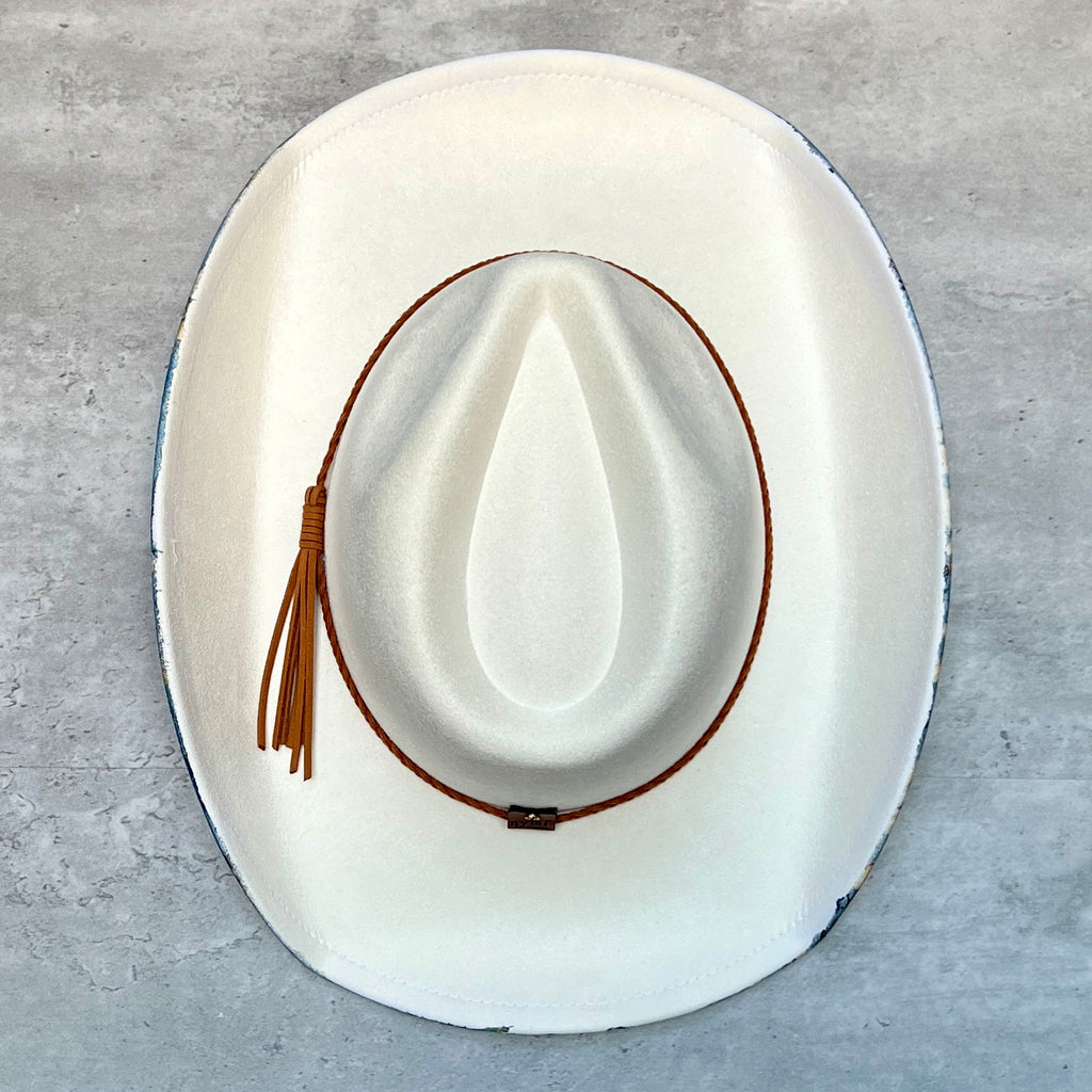 Van Gogh Almond Blossom Suede Cowboy Hat