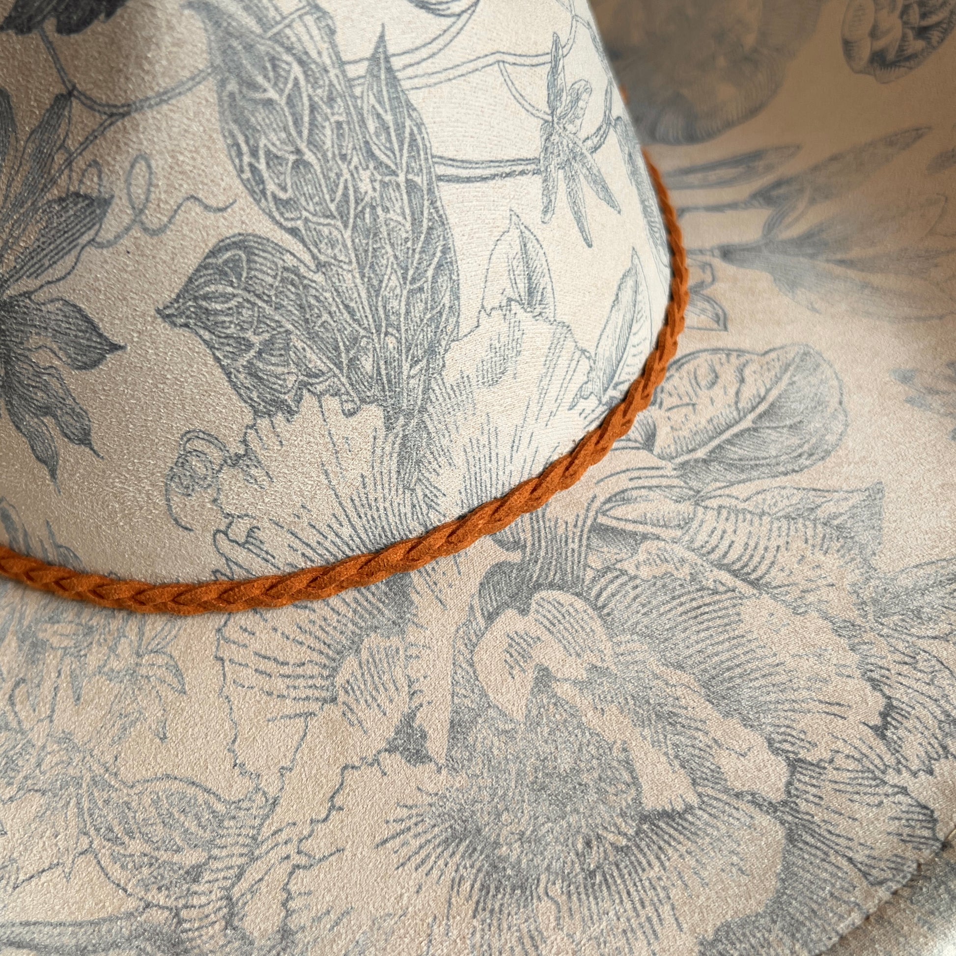 Blue Chinoiserie Cowboy Hat