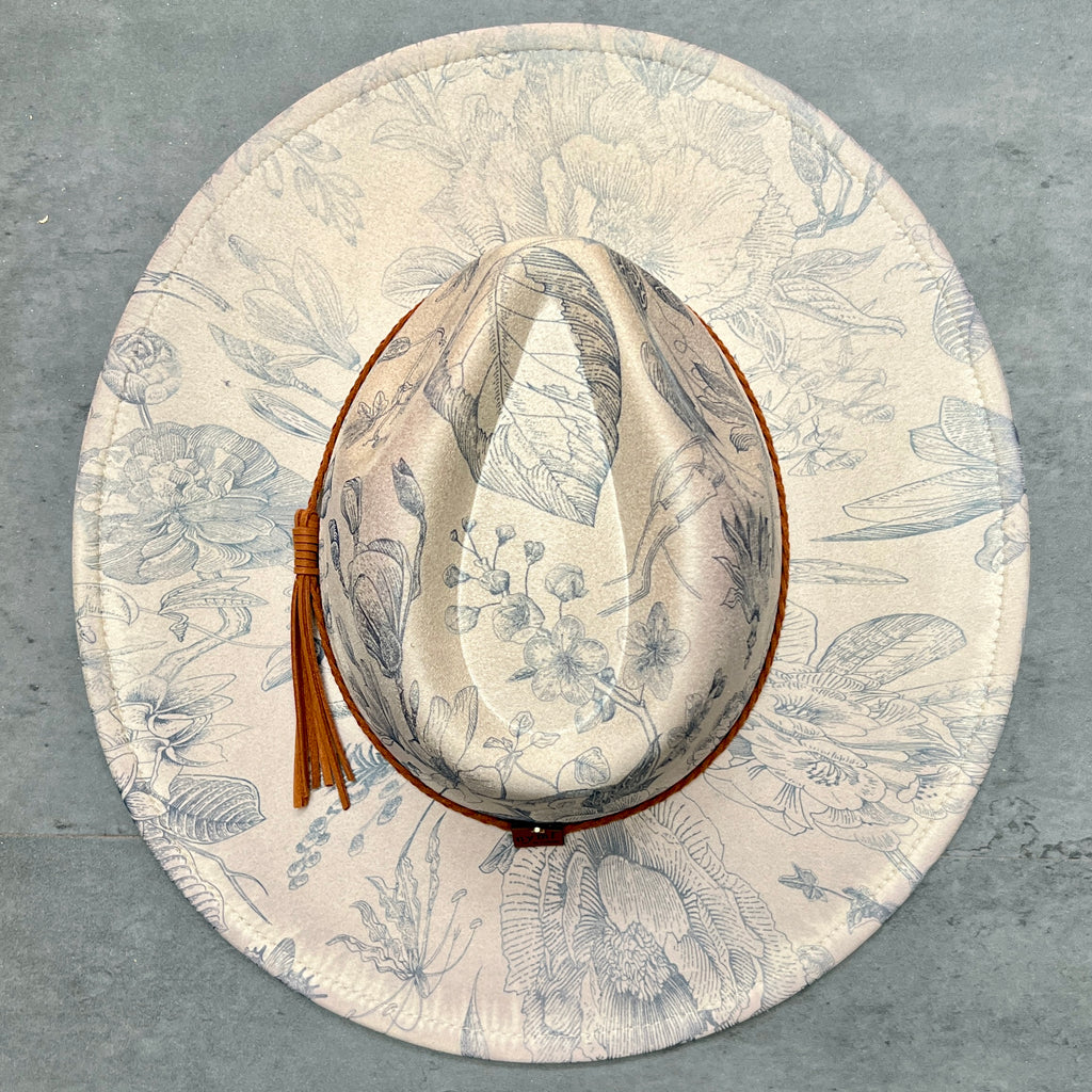Blue Chinoiserie Rancher Hat