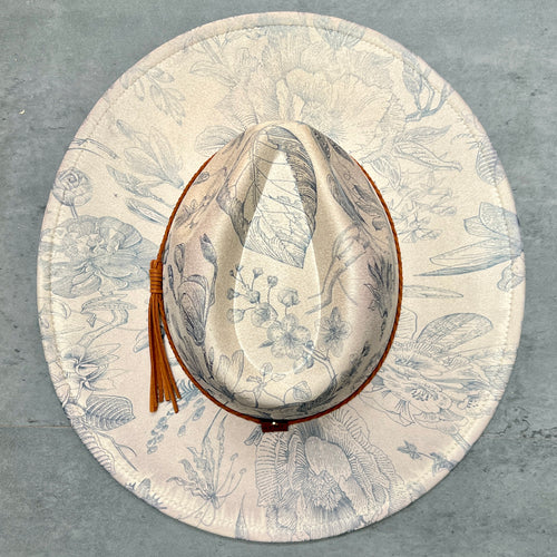 Blue Chinoiserie Rancher Hat