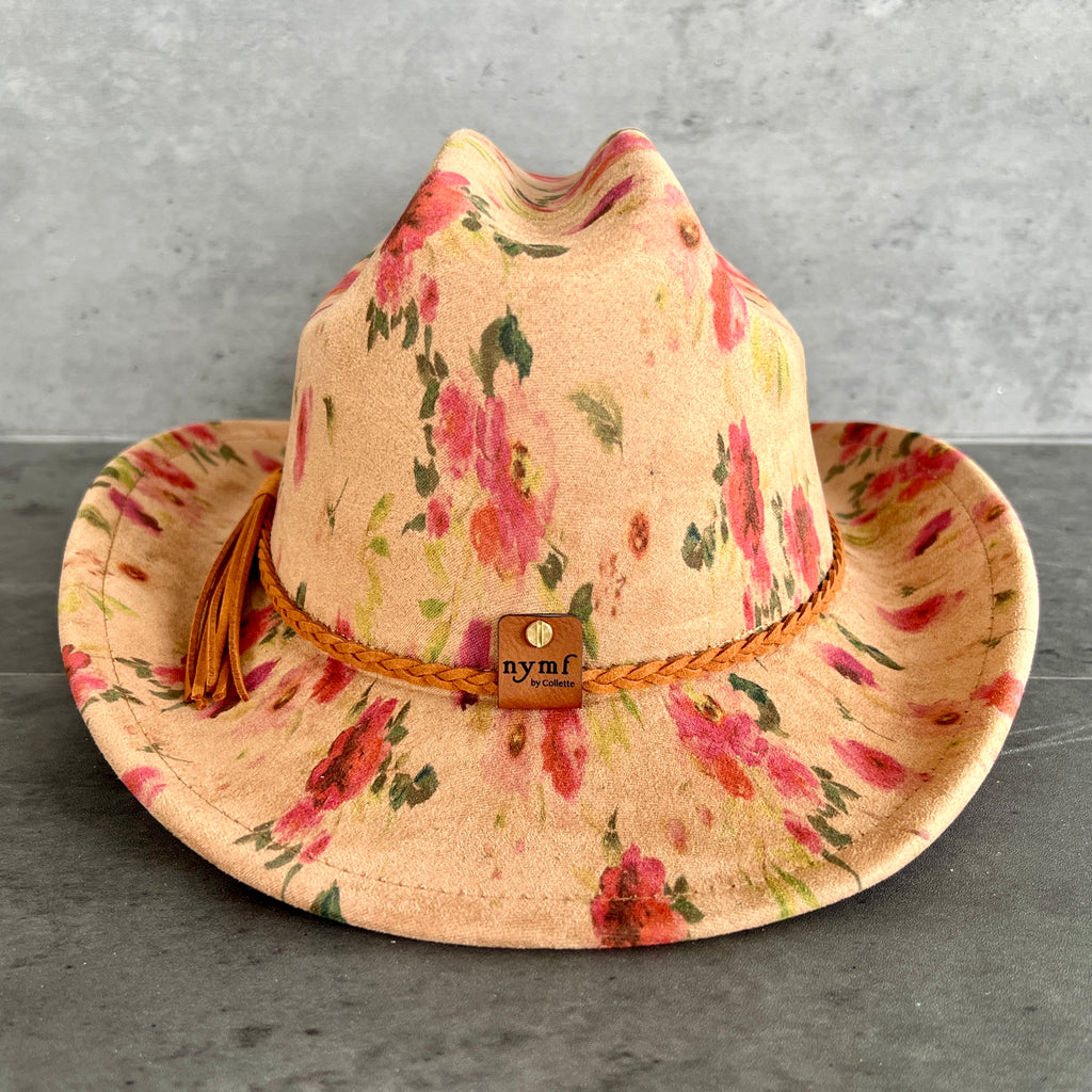 Red Roses Suede Youth Cowboy Hat - Cattleman