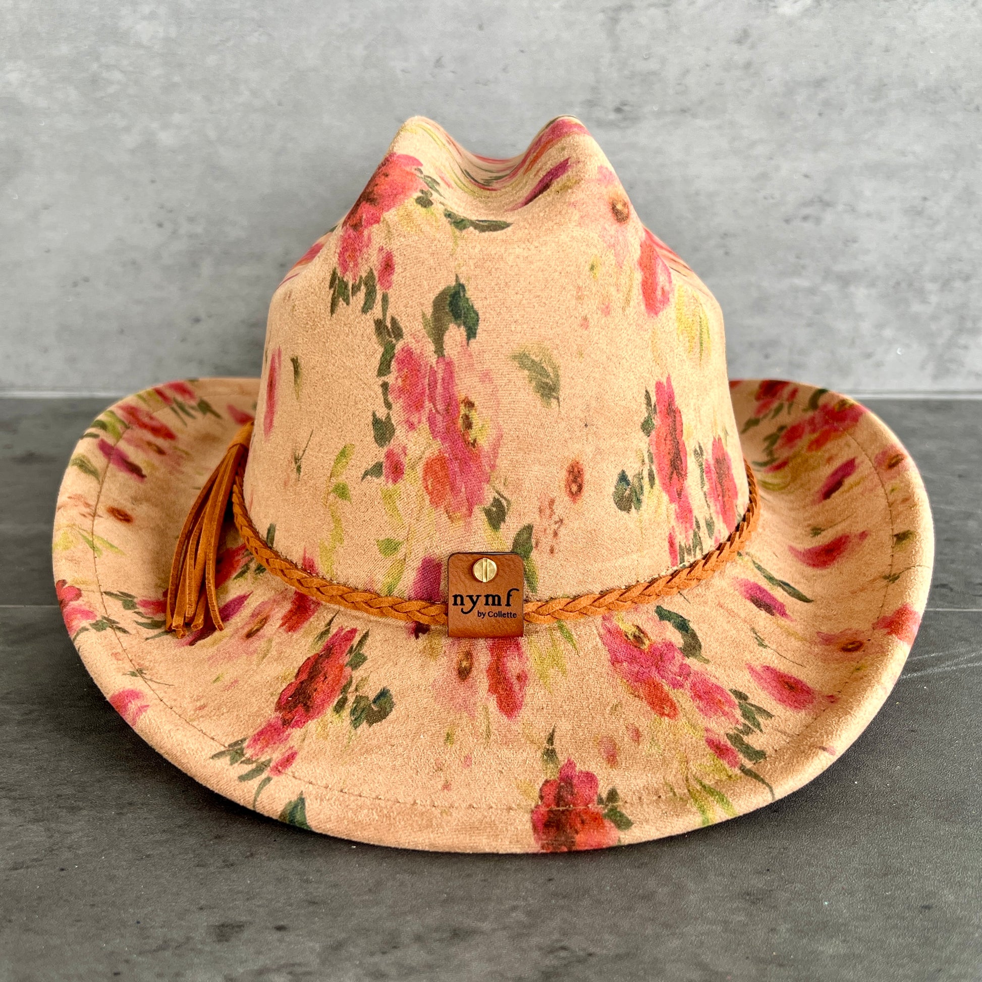 Red Roses Suede Youth Cowboy Hat - Cattleman