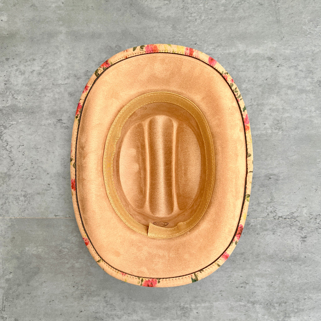 Red Roses Suede Youth Cowboy Hat - Cattleman