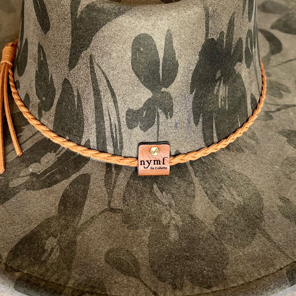 Tonal Floral Rancher Hat