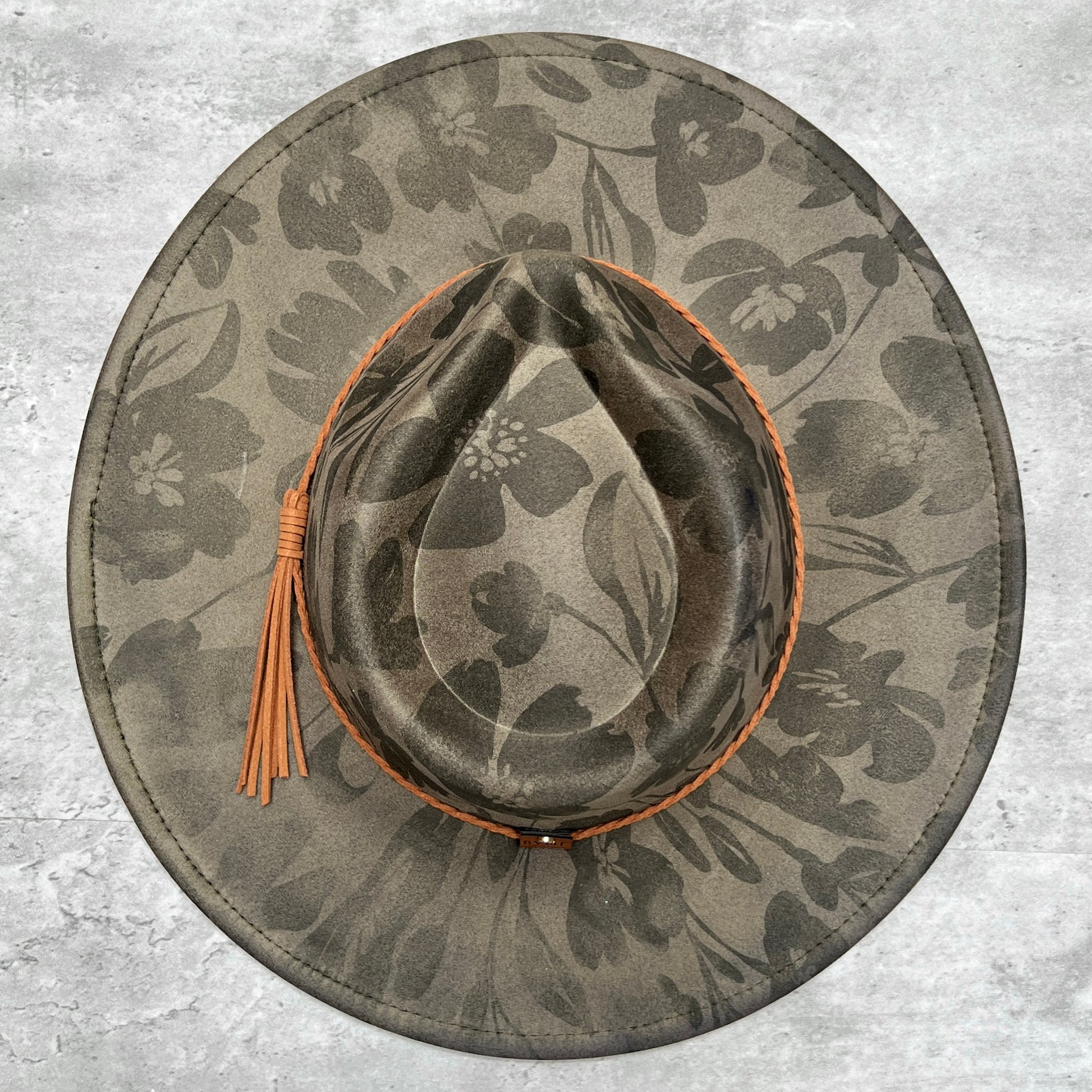 Tonal Floral Rancher Hat